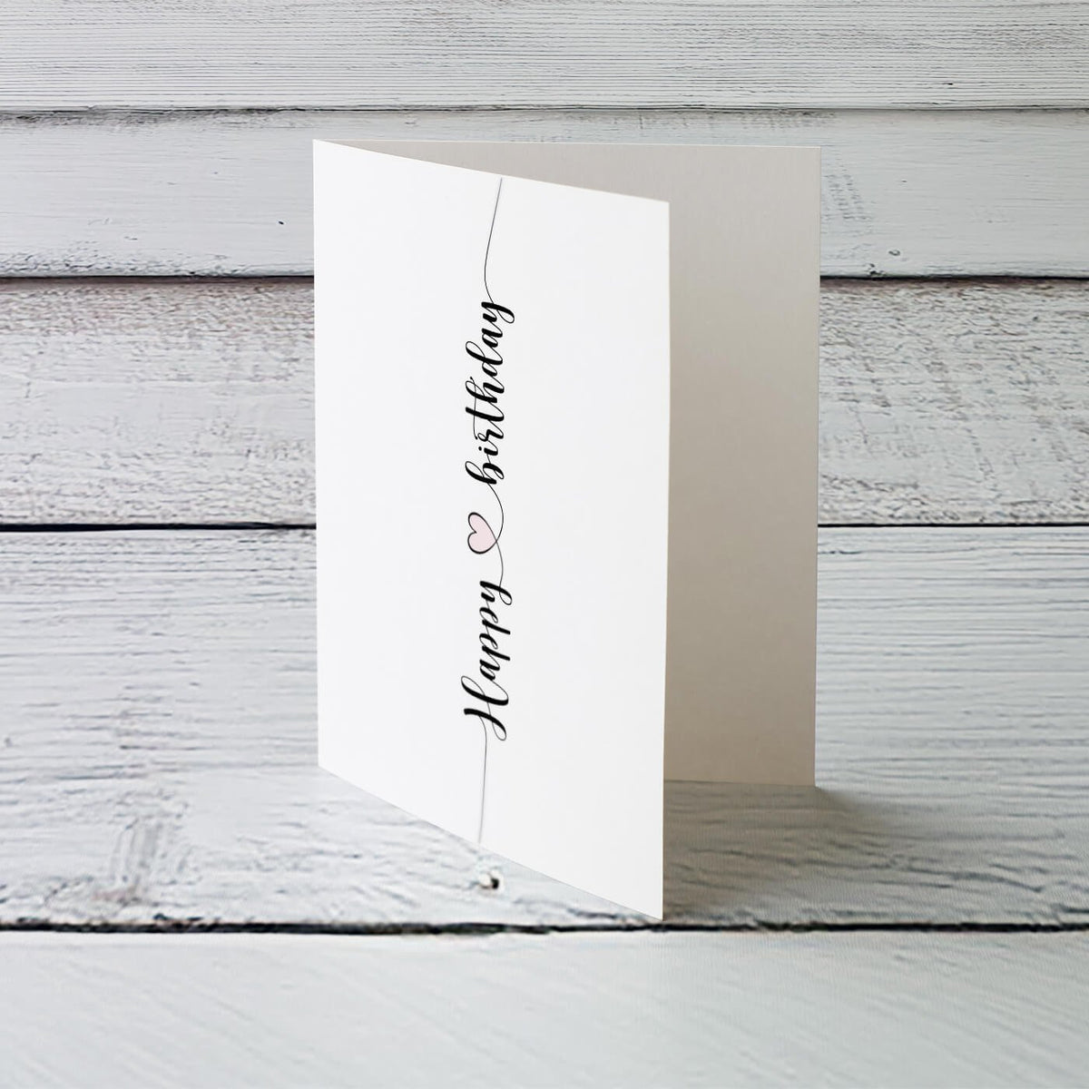 Gelukkige verjaardag - vouwkaart met envelop 5 set