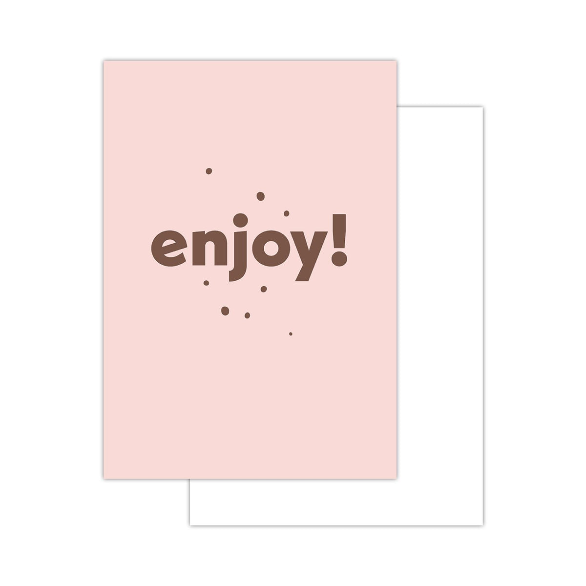 Basics text minikaartjes - 20 stuks - roze - enjoy