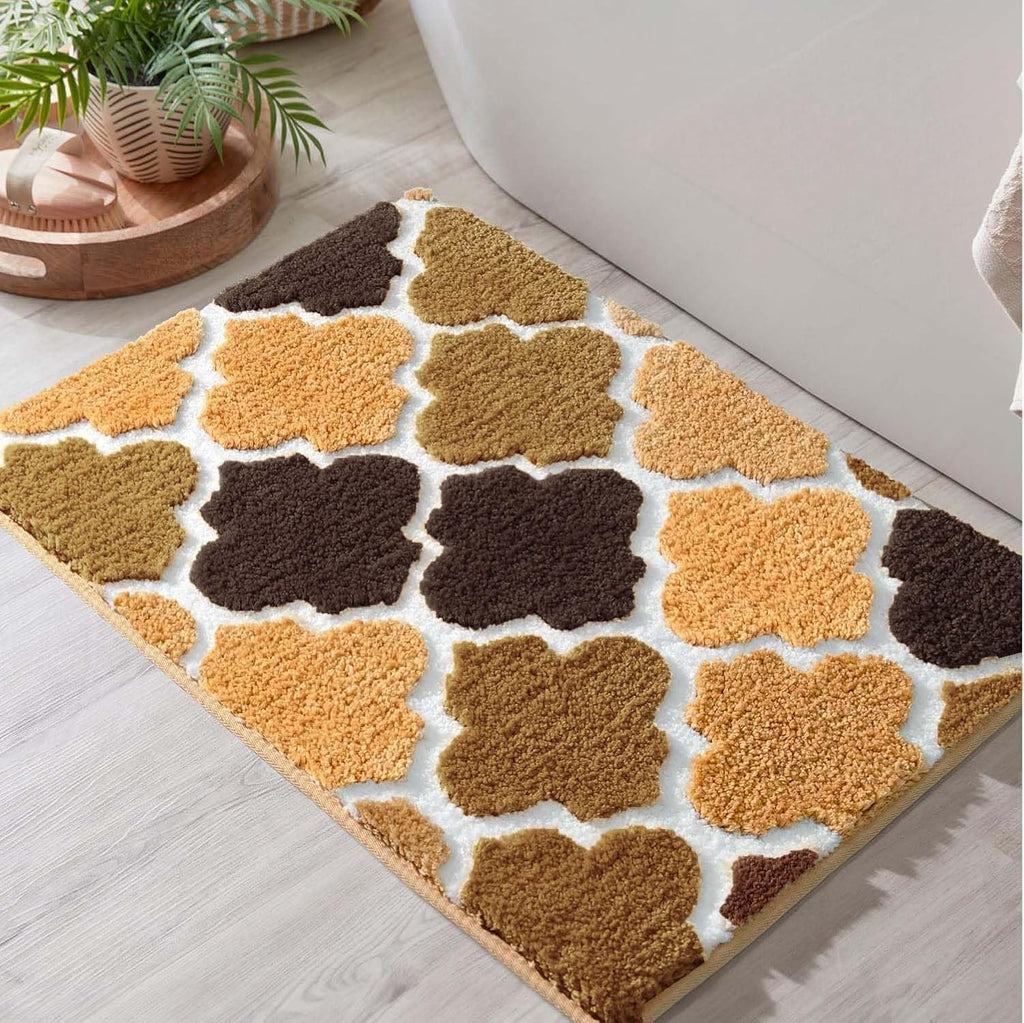 Beige Ellipse Superzachte antislip 2000 GSM Superabsorberende microvezelmat 40x60 cm, verpakking van 1 | Badkamer keukendeur vloermat