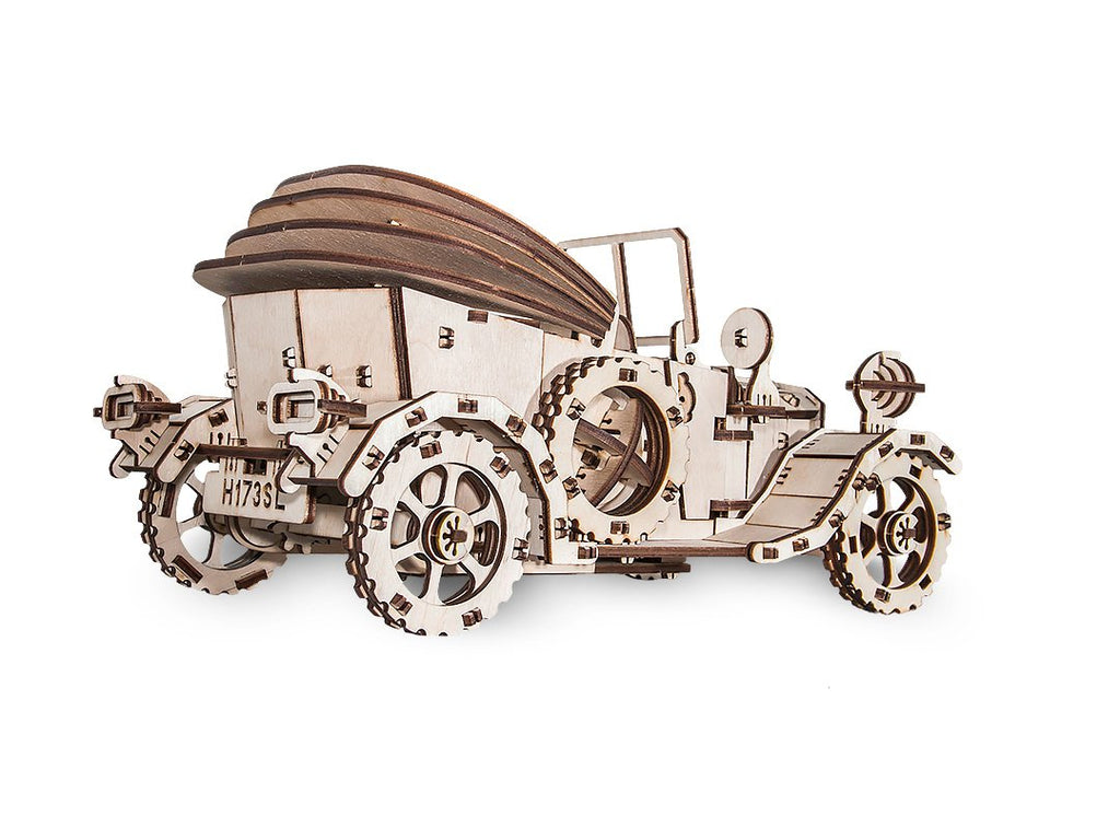 Eco-Wood-Art (EWA) 3D Mechanische Puzzel, Retro Auto, 372, 30x17x15,5 cm