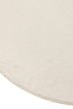 J-Line vloerkleed Cutie Rond - polyresin - wit