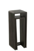 J-Line bijzettafel Kubus - hout - zwart - set van 2
