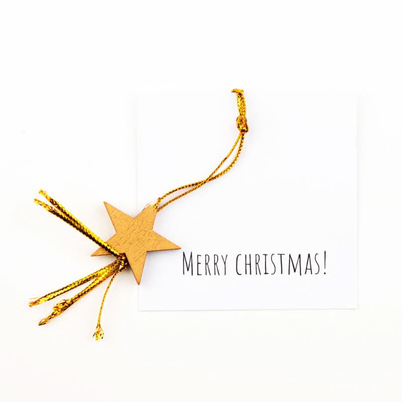 Klein kaartje Merry Christmas