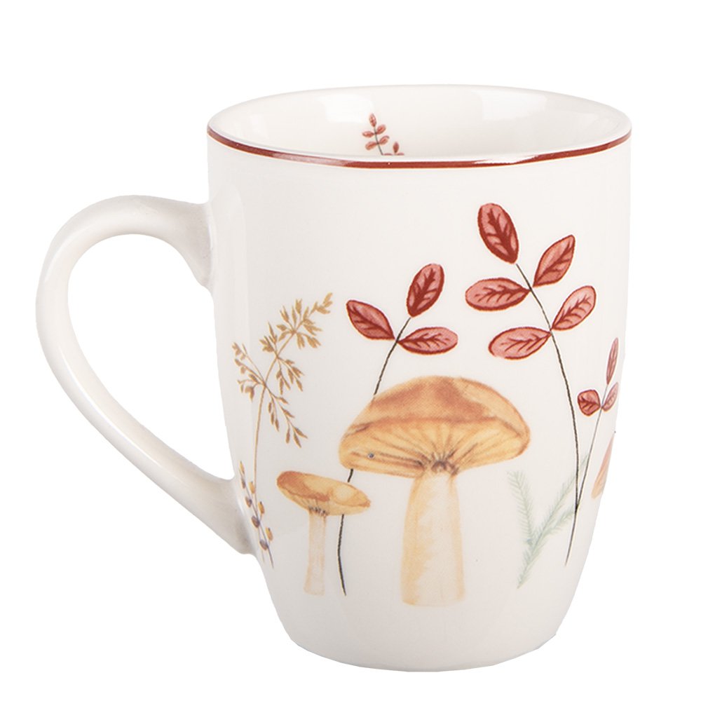 MOK 350 ml Beige Porselein Paddenstoelen