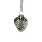 Decoratie hart zilver 8cm