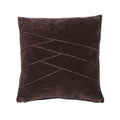 Uneven Pintuck kussen bruin 45x45cm
