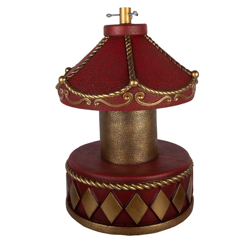 Kerstboom Standaard Draaimolen Ø 52x73 cm Rood Keramiek