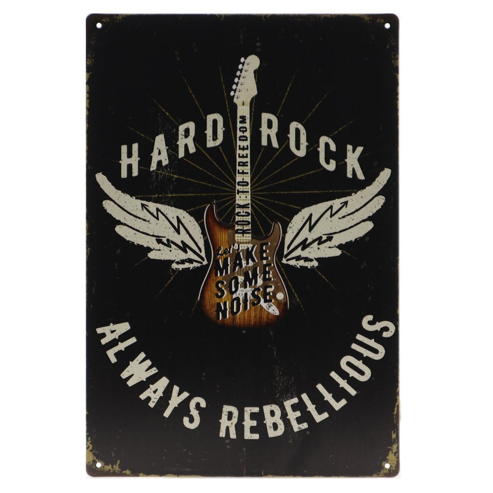 Hard Rock Retro Wandbord 30x20