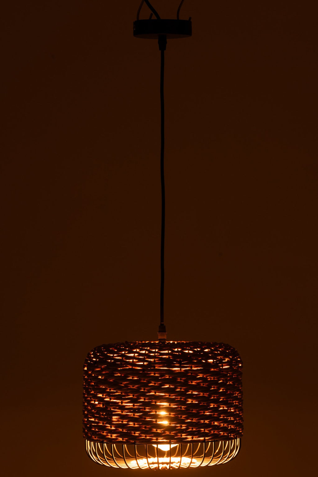 J-Line Plafondlamp Metaal Naturel