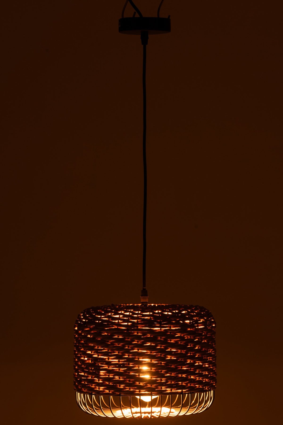 J-Line Plafondlamp Metaal Naturel