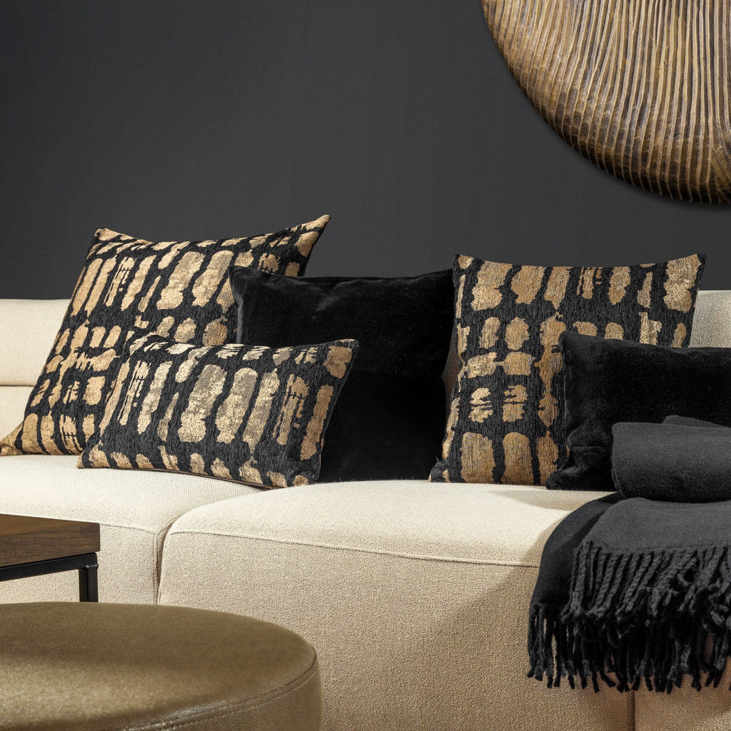 Delphine | Cushion 45x45 cm | Raven | Zwart | Hoii