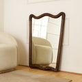 Soft Wave wandspiegel in massief mangohouten frame 75x100 cm