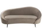 J-Line sofa Elisabeth - textiel - zilver