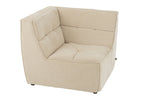 J-Line hoekzetel Grid - hout/schuim - beige