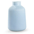 Vaas 'sigrid' blauw glans h26 d17,5 cm