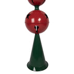 Kerstdecoratie Beeld Ø 31x193 cm Rood Groen Metaal