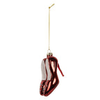 Kertshanger Schoen 6x6x10 cm Rood Glas