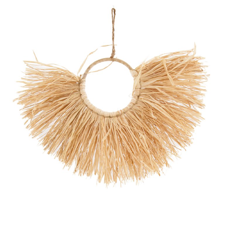 Rotan wanddecoratie 35cm naturel