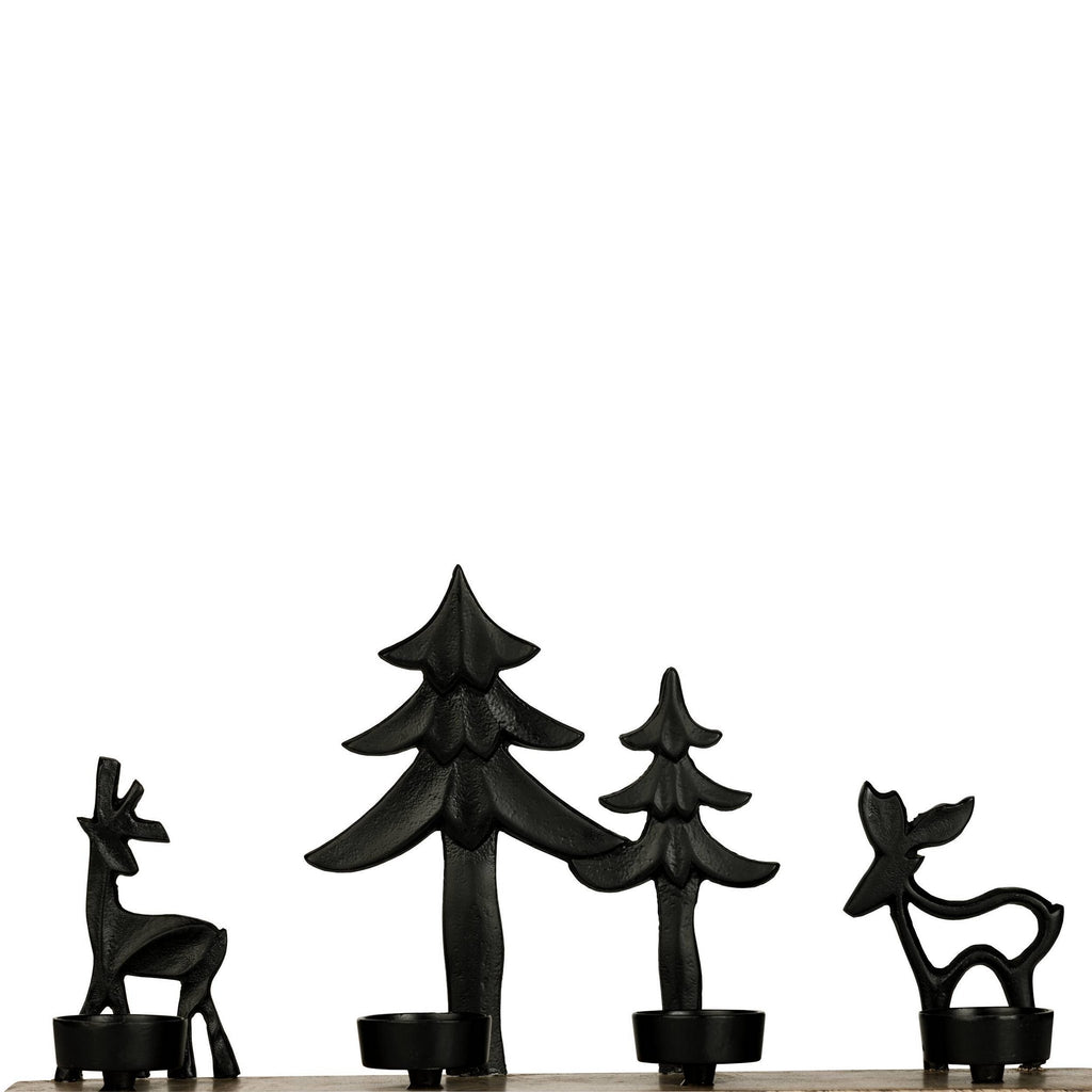 Ornament Baliguian Zwart 38x8x20 cm