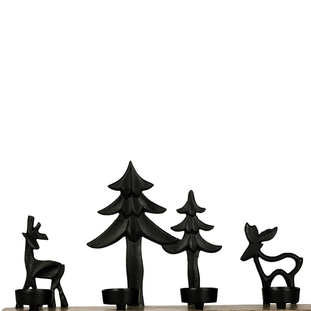 Ornament Baliguian Zwart 38x8x20 cm