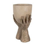 Bloempot Handen 37 cm Beige Polyresin Plantenpot