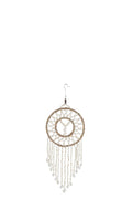 J-Line droomvanger Mandala - hout - wit - small
