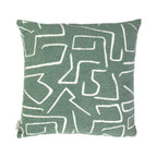 Roy chenille jaquard kussen thijm groen 45x45cm