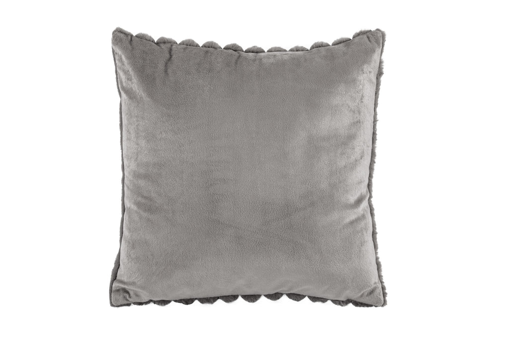 Cushion (filled) Bubble rabbit fur - 45x45cm