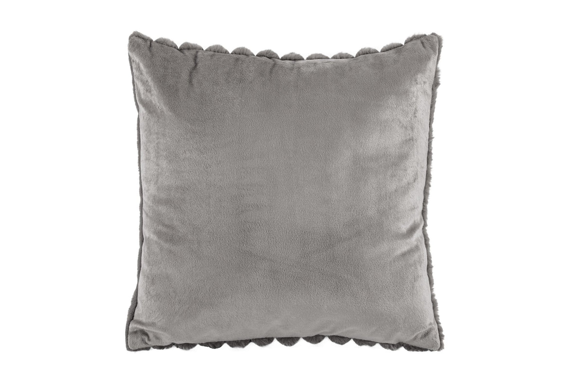 Cushion (filled) Bubble rabbit fur - 45x45cm
