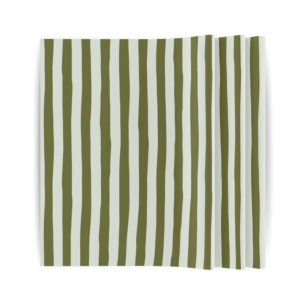 Lazy Stripes - Zijdepapier vellen 50x70cm - groen