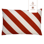 Dutch Decor Sanzeno - Buitenkussen 40x60 cm - Waterdicht & UV-bestendig - Potters Clay - Oranje, wit