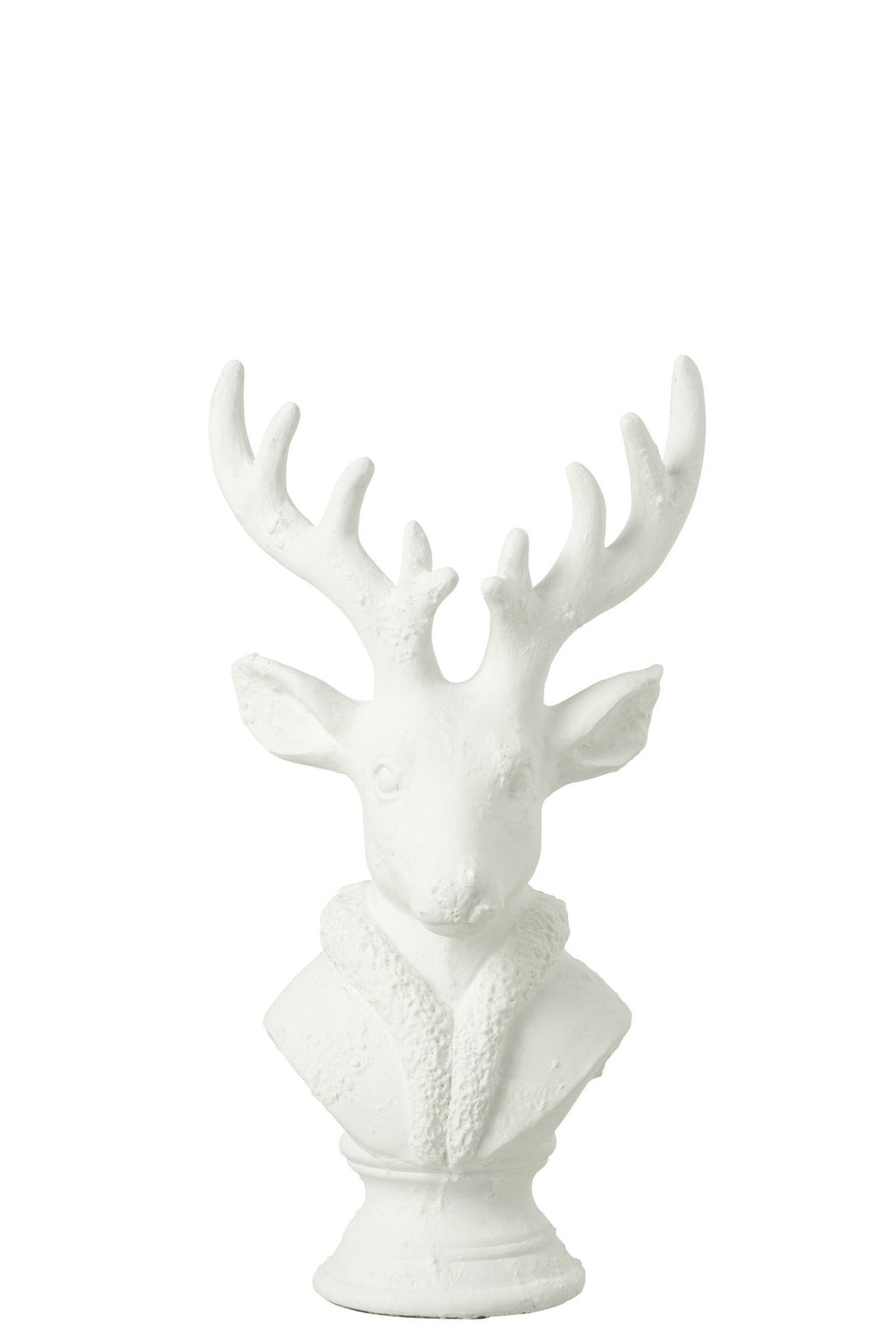 J-Line decoratie Hert - polyresin - wit - S