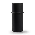 Eco vaas 'funny y' mat zwart h25 d11 cm