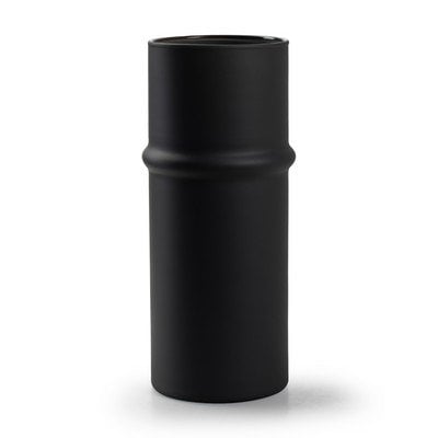 Eco vaas 'funny y' mat zwart h25 d11 cm