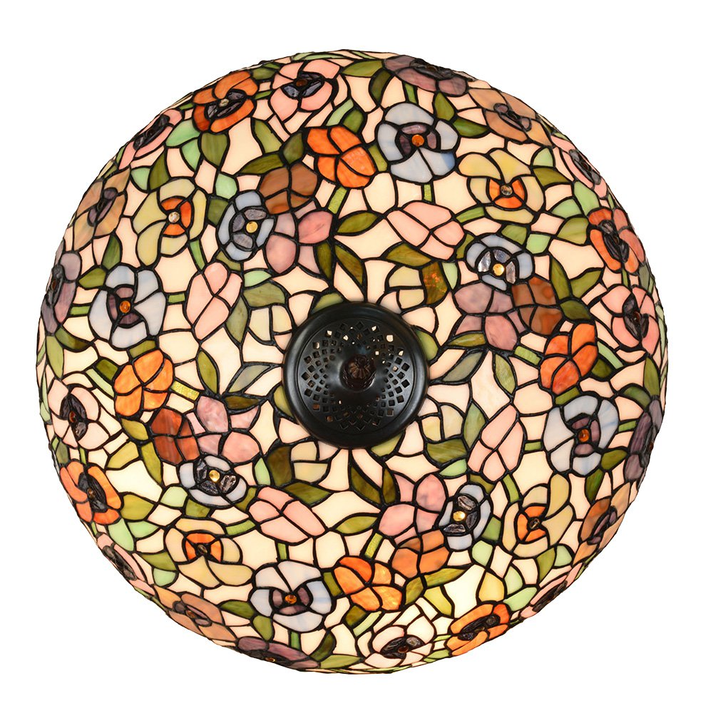 Tiffany Tafellamp Ø 46x72 cm Groen Glas Tiffany Bureaulamp