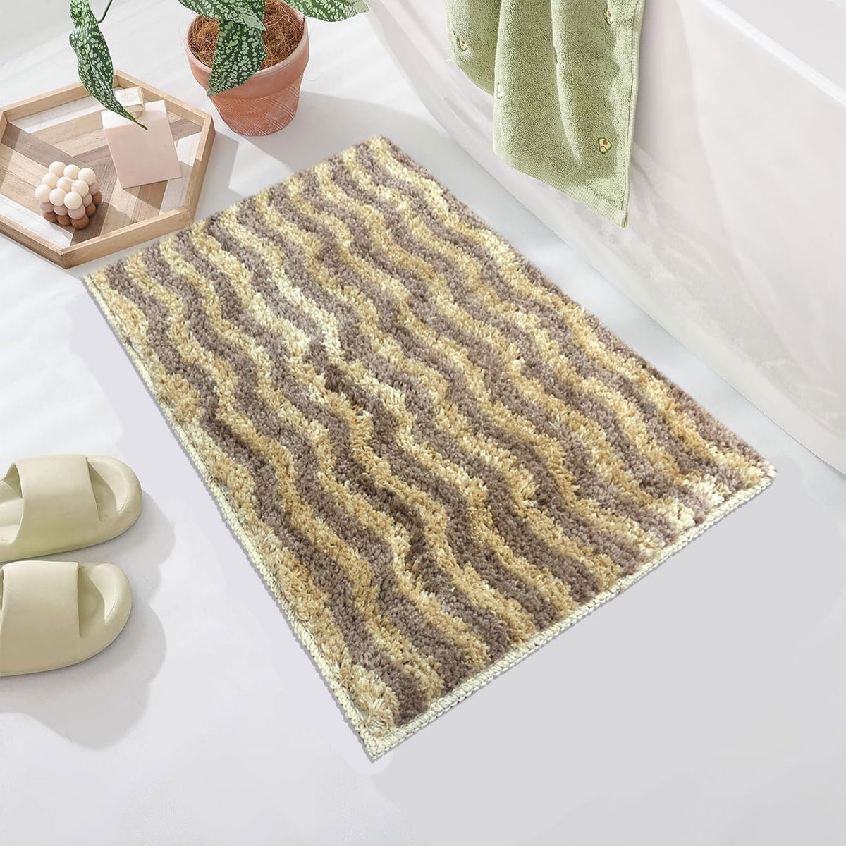 Berlin Superzachte microvezelbadmat 38x58 cm | Antislip, wasbare badkamervloermat
