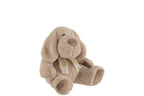 J-Line Hond+Sjaal Zittend Textiel Beige Large