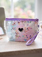 Toilettas Dames Hart 23x13 cm Paars Polyurethaan
