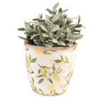 Bloempot Ø 17x16 cm Geel Keramiek Citroen Bloempot Binnen
