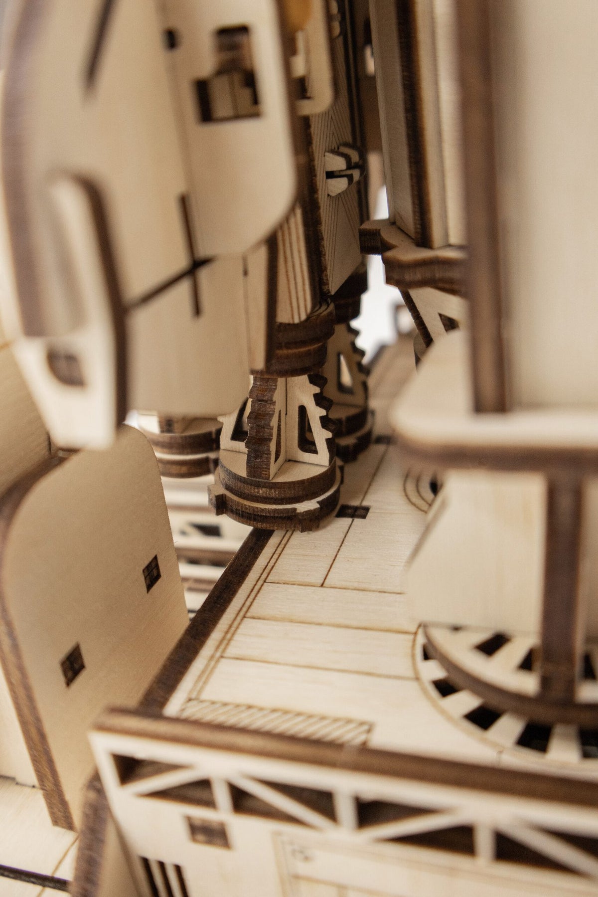 Eco Wood Art (EWA) DIY 3D Mechanische Houten Puzzel, Space Shuttle, 4554, 33,5x22,3x17,0