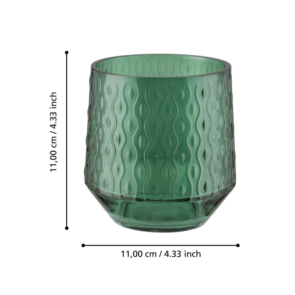 Windlicht Bezamby Groen 14x14cm