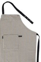 Schort Toledo - Striped - 68x85 cm, zwart en wit