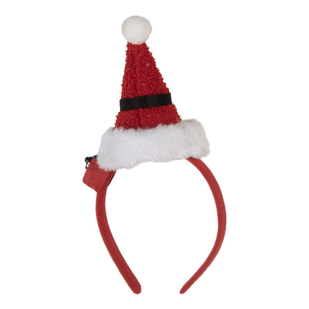 Kerst Haarband 27 cm Rood Kunststof