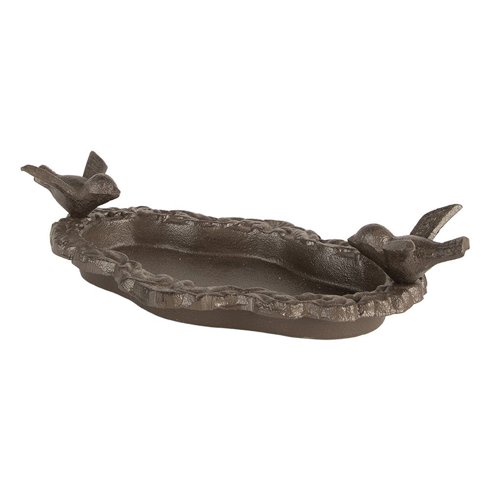 Vogelvoederbak Vogel 24x13x6 cm Bruin Metaal