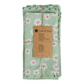 Daisy Flowers Keukenset 35x50/40x40cm groen (set of 8)