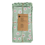 Daisy Flowers Keukenset 35x50/40x40cm groen (set of 8)