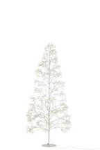 J-Line decoratie Boom 2700 Led - metaal - wit - M