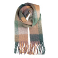 Wintersjaal Dames 38x200 cm Groen Textiel