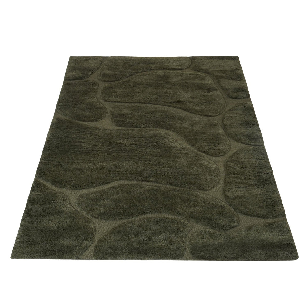 Superior Berber Vloerkleed Dark Green - 200 x 280 cm