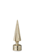 J-Line decoratie Kerstboom Draaiend - glas - goud - S - LED